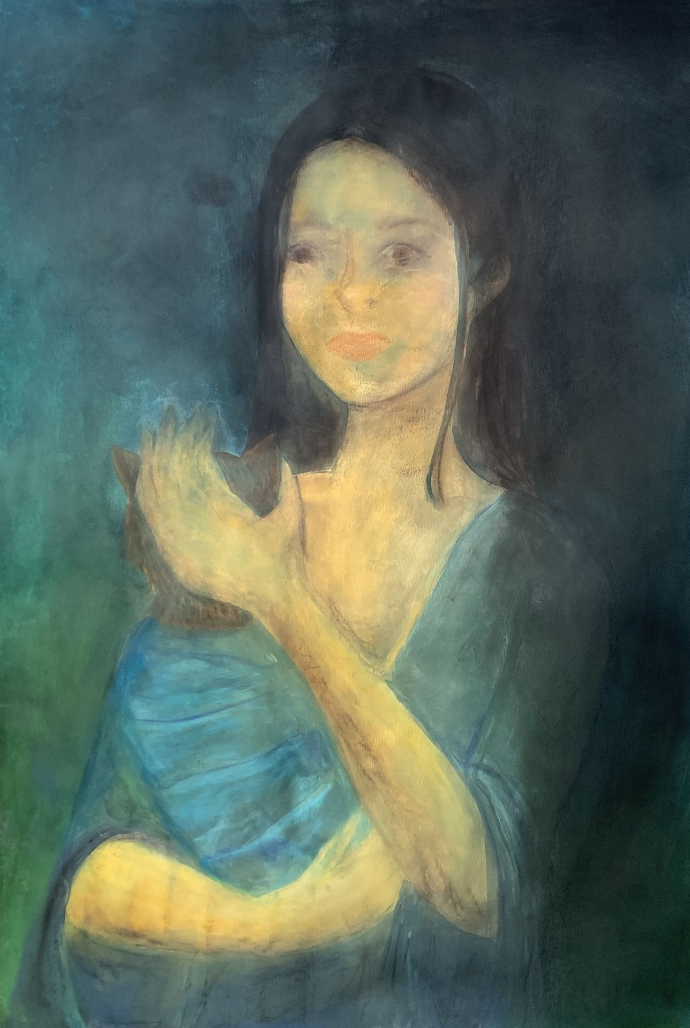 Portrait au pastel 